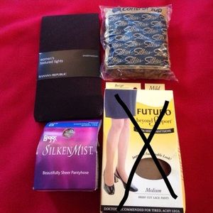 3 hosiery pieces. NWT and NWOT.